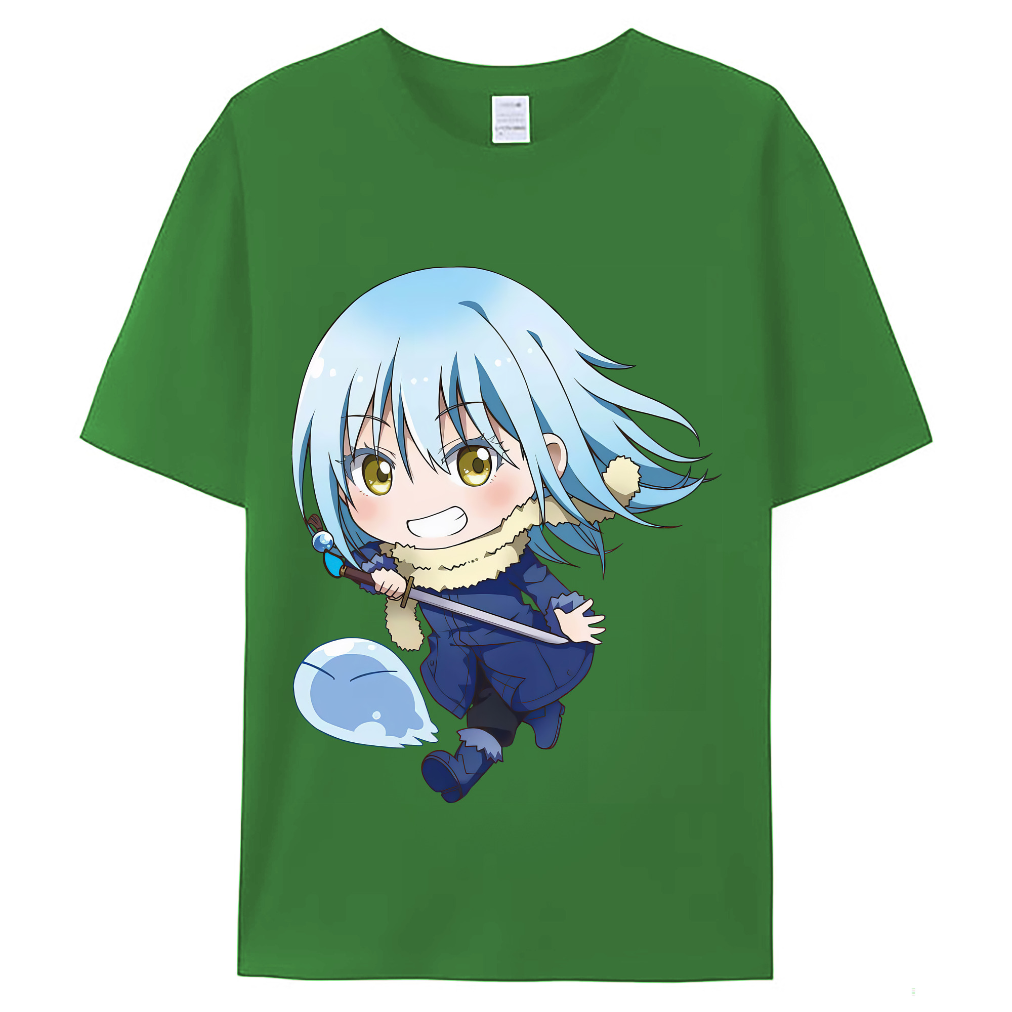 （画像用） 転スラ Regarding Reincarnated to Slime レディースカジュアルプリントTシャツ（綿100％）